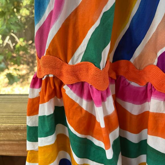 Farm Rio Women's Dancing Stripe Maxi Skirt Size M - Picture 4 of 9